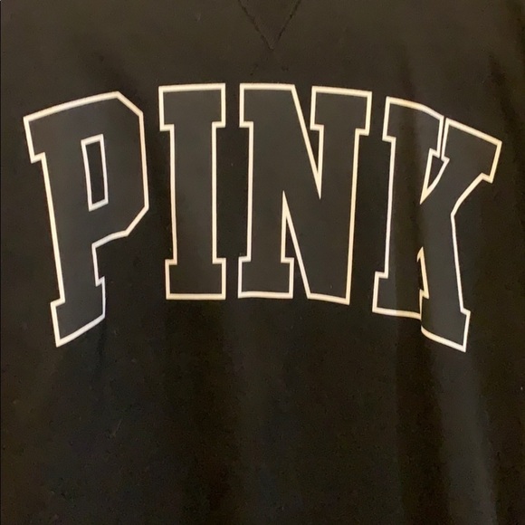VS PINK Rose Sweatshirt - Black - Picture 4 of 5